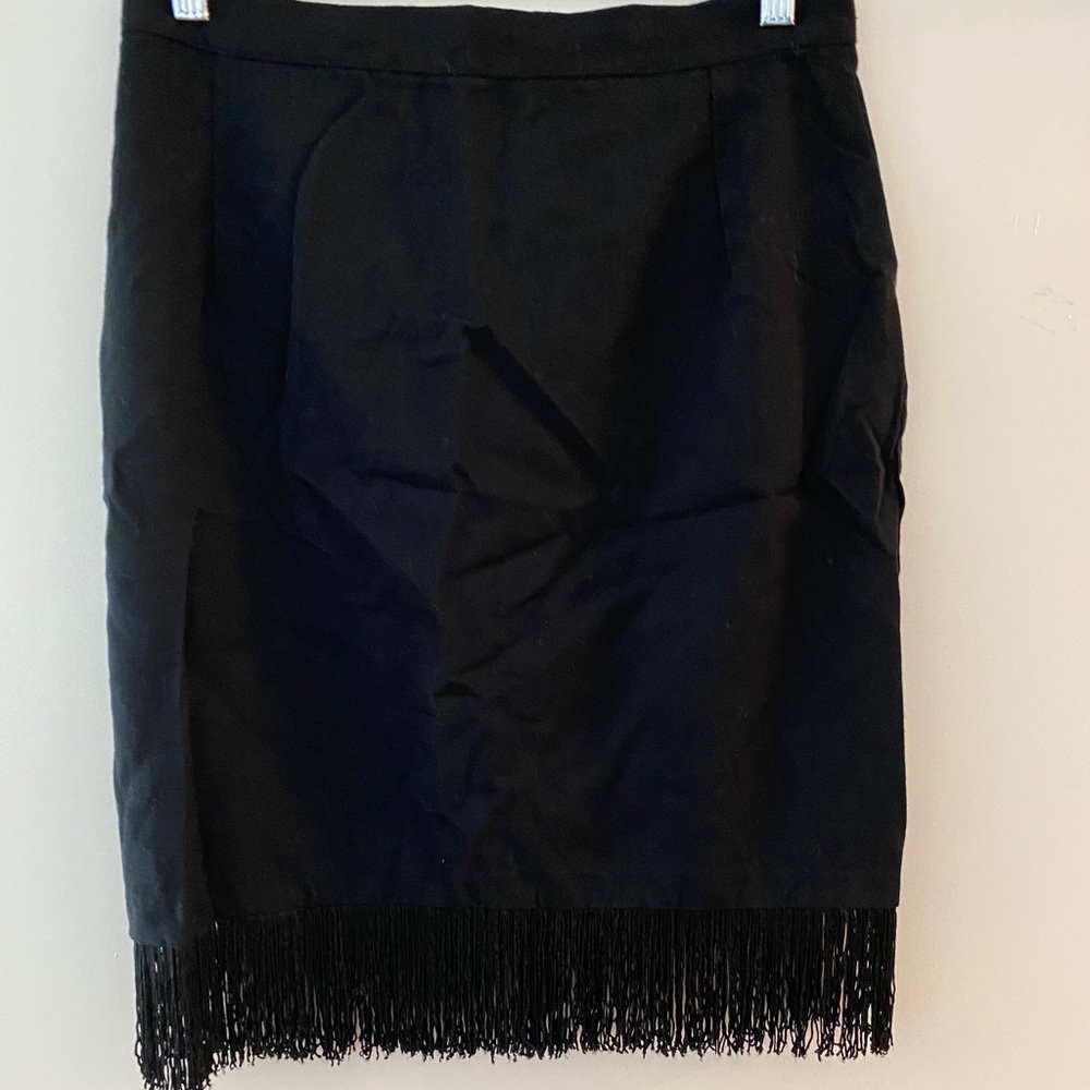 Vintage Fringe Pencil Skirt